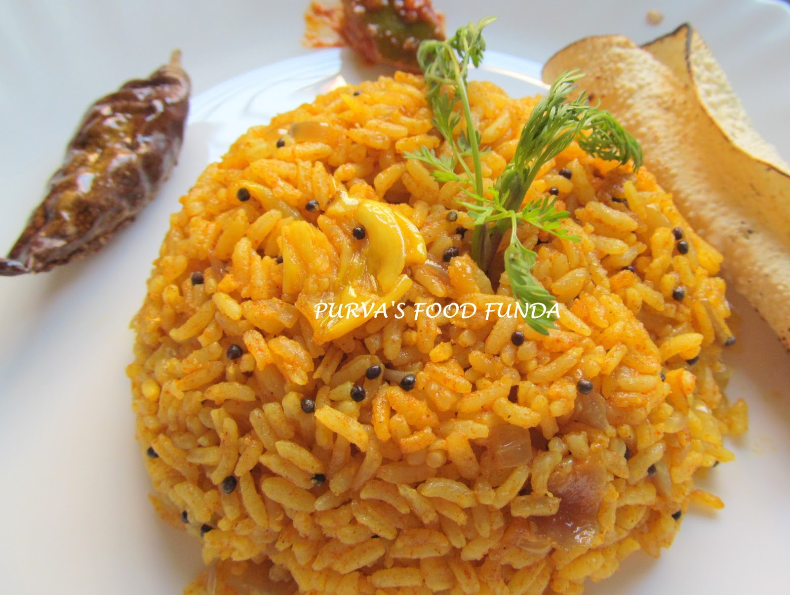 Phodniche Bhat ( Rice tadka )